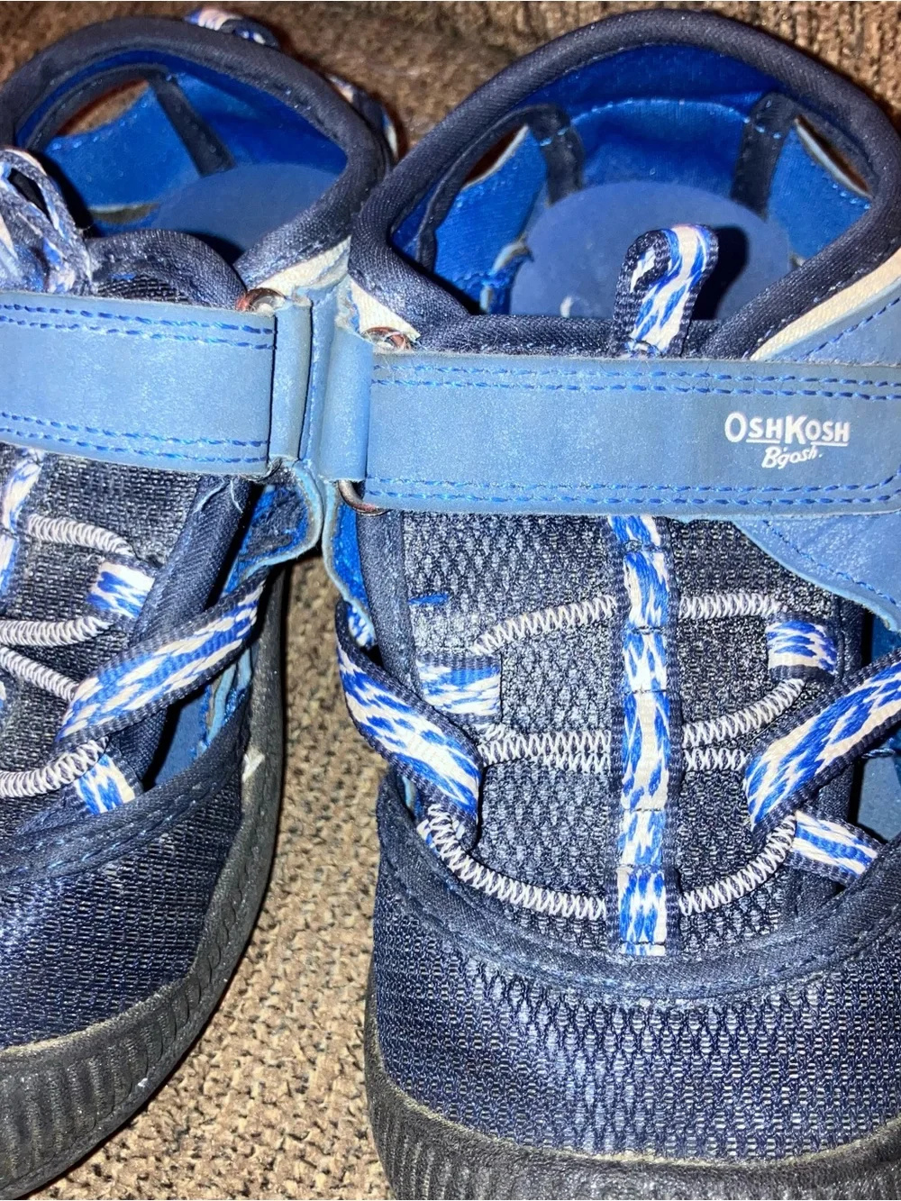 OshKosh B'Gosh Sport Sandals Toddlers Size 10M Matty Blue Closed Toe Shoe unisex